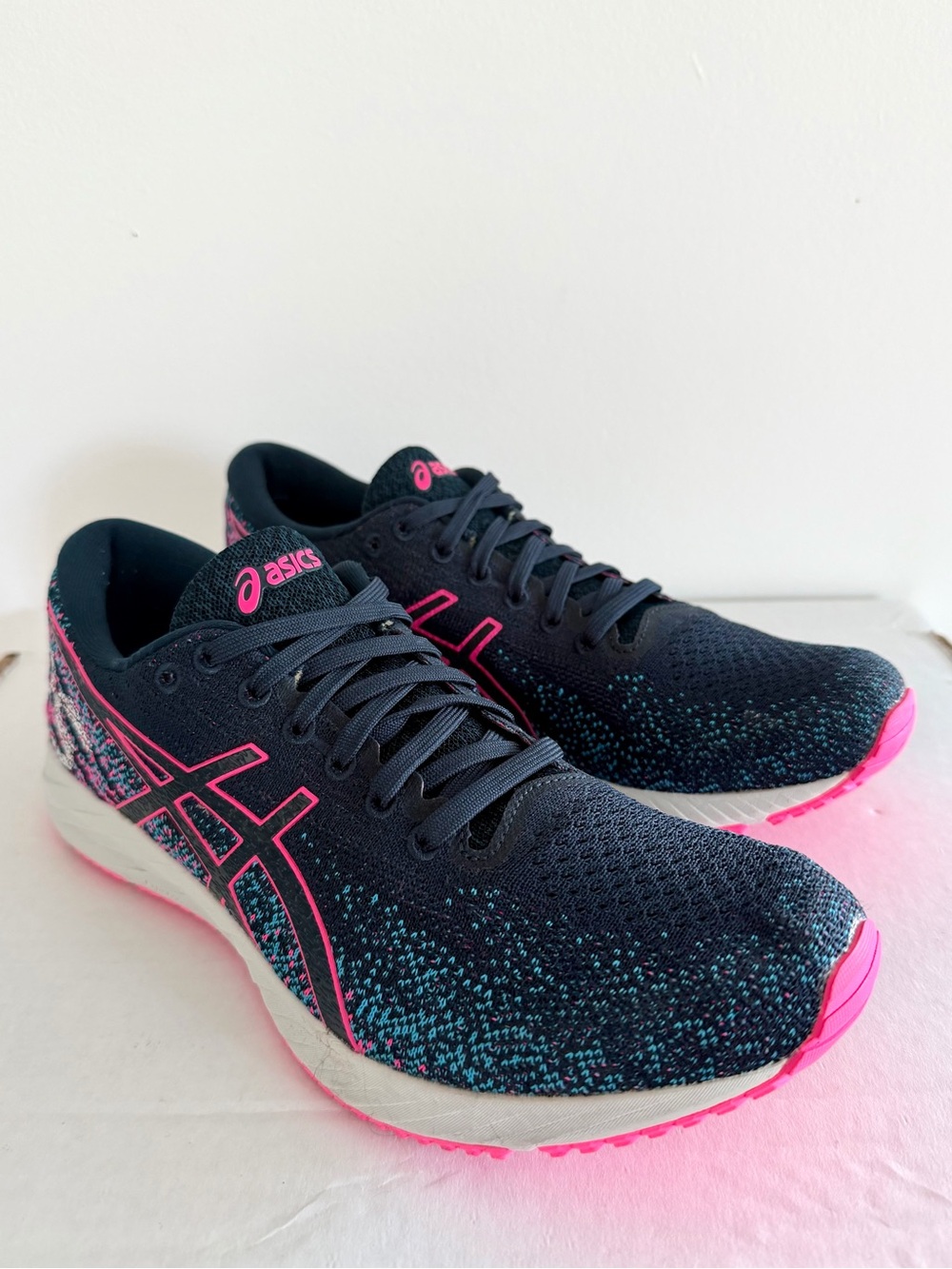 ASICS Womens Gel-DS Trainer 26 Running Shoes Navy/Hot Pink (8) MINT CONDITION! - Picture 3 of 11